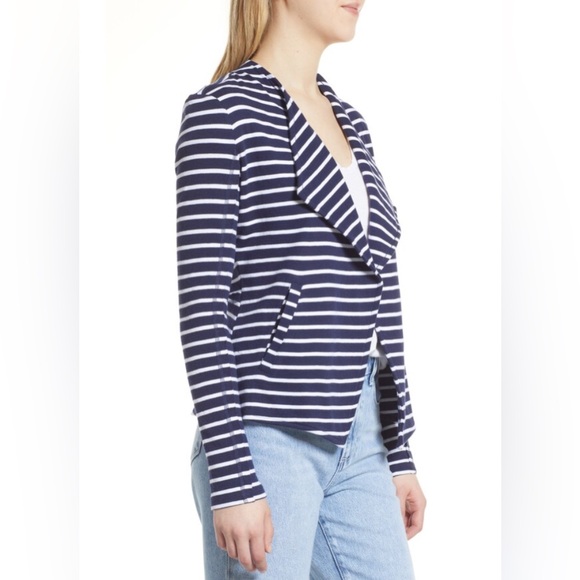 Caslon/Nordstrom drape collar open front blazer, Size M - Picture 2 of 10